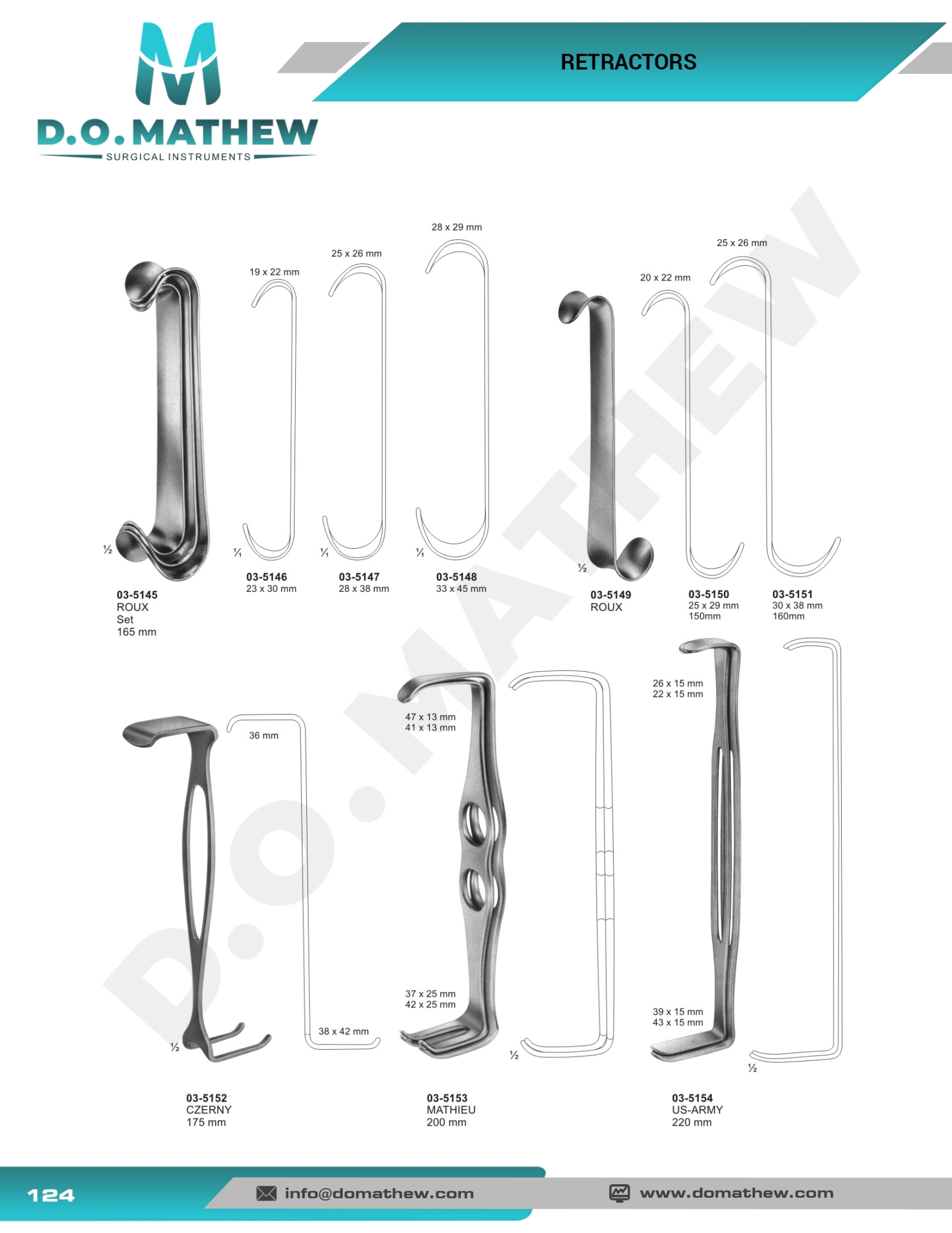   Hooks, Retractors, Spatulas, Spreaders, Abdominal Retractors